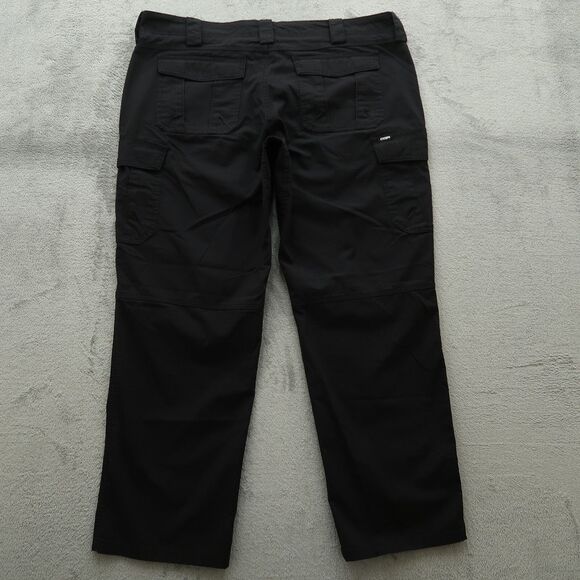 CQR Tactical Pants Women's Size 16R Black Mid-Rise Cargo Straight 29.5" Inseam - Picture 9 of 15